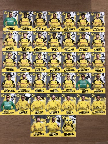 Autogrammkarten borussia - 38,