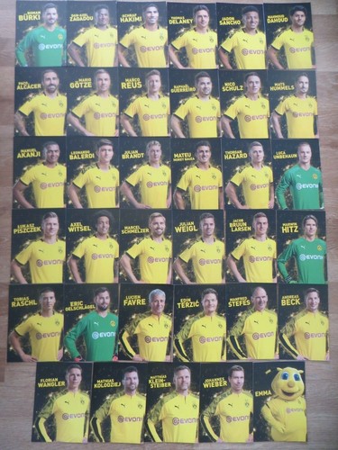 Autogrammkarten borussia - 35,